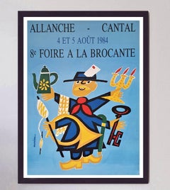 Allanche Cantal Fair 1984 Original Poster by Auriac, 1984