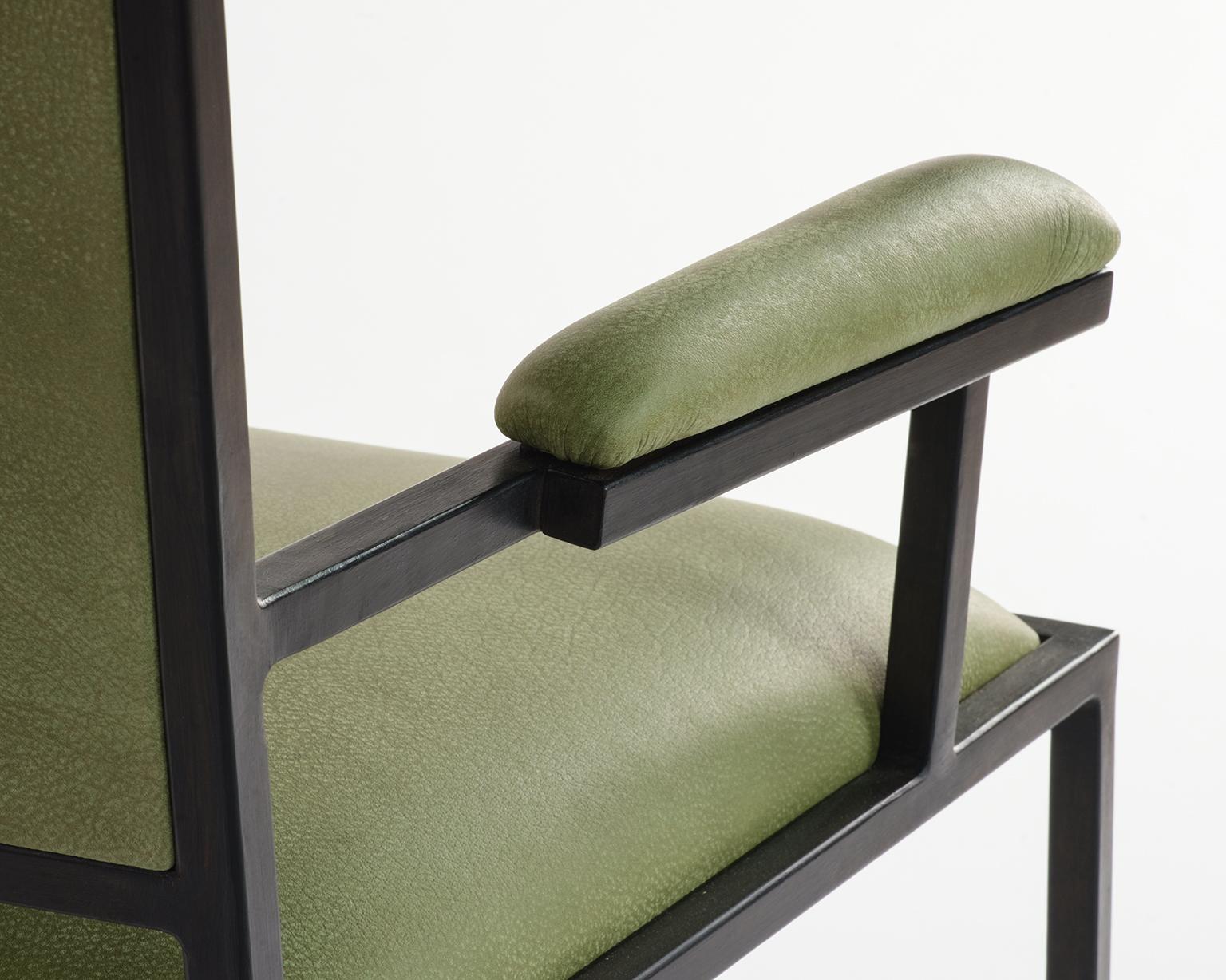 fauteuil rembourré en cuir du 21e siècle:: Le Fauteuil Simple en vente 5