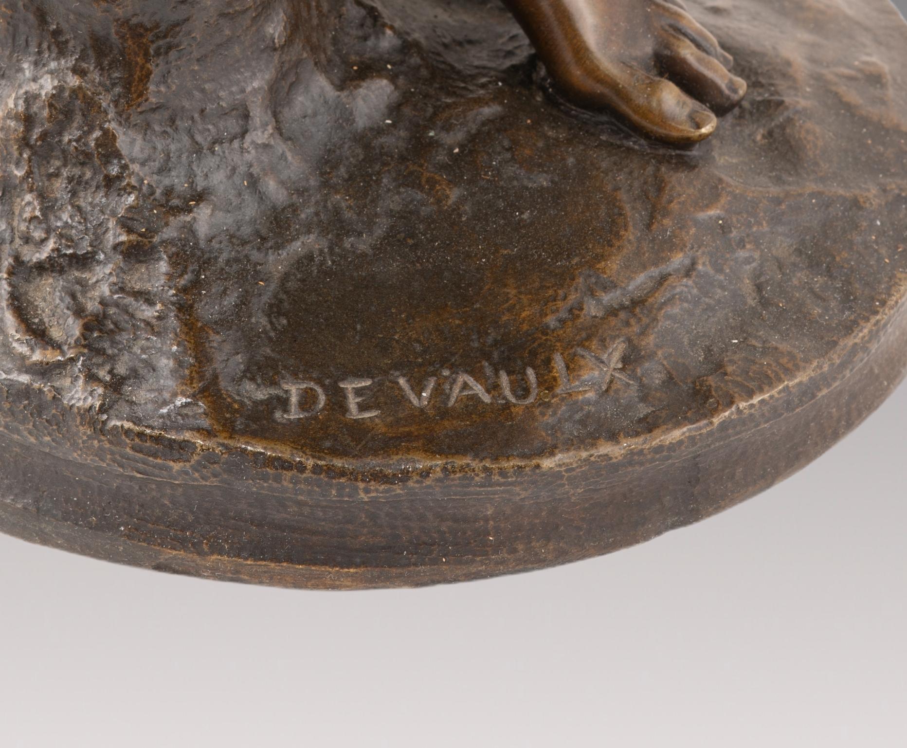 Allegorical figures. Bronze, marble. DEVAULX, François Théodore. France, 19th c For Sale 3