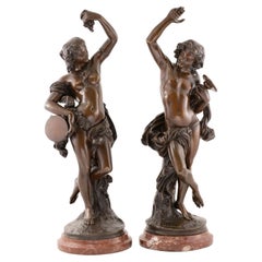 Allegorical figures. Bronze, marble. DEVAULX, François Théodore. France, 19th c