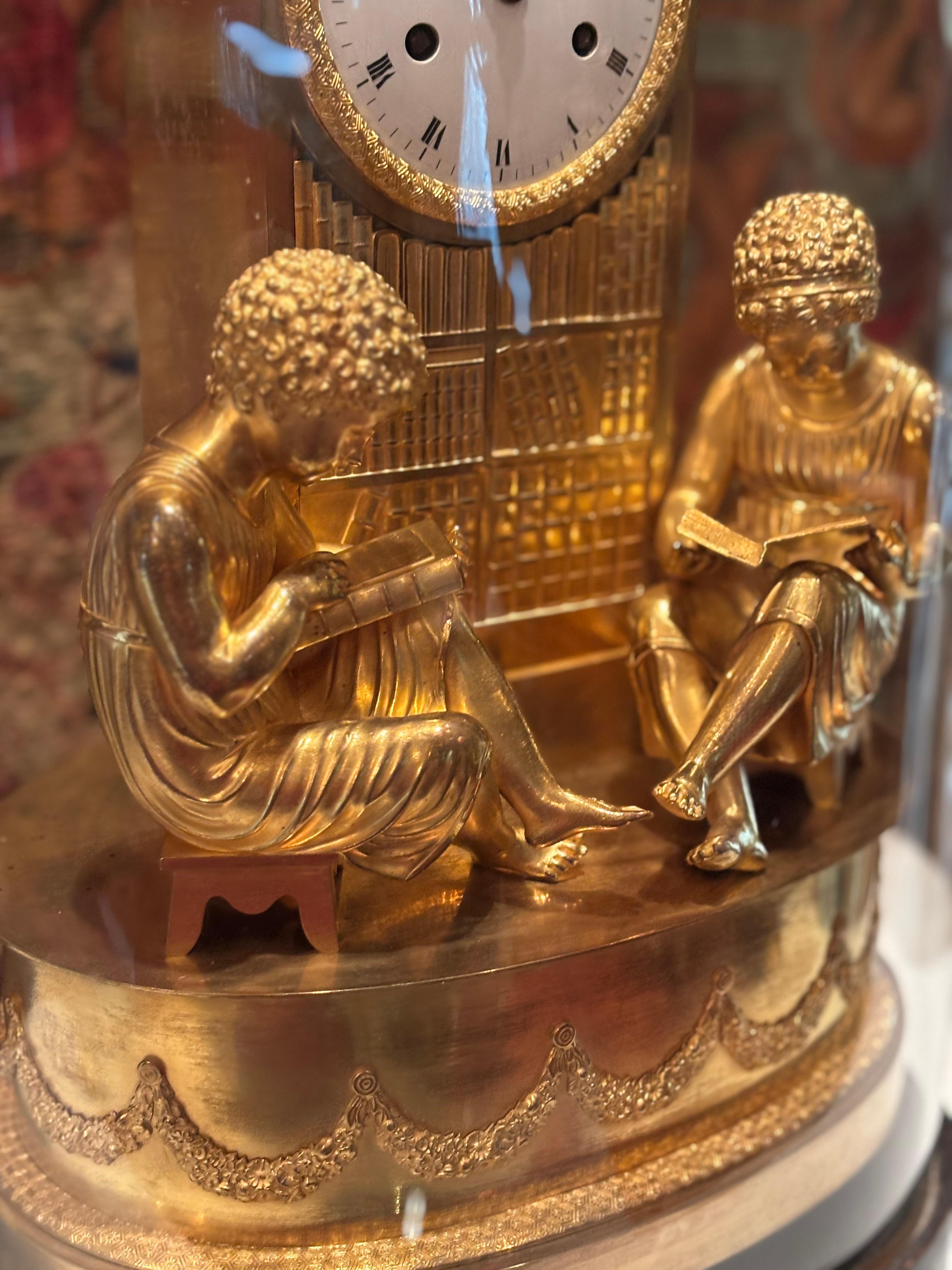 Allegorical French Empire Clock Referred to as 