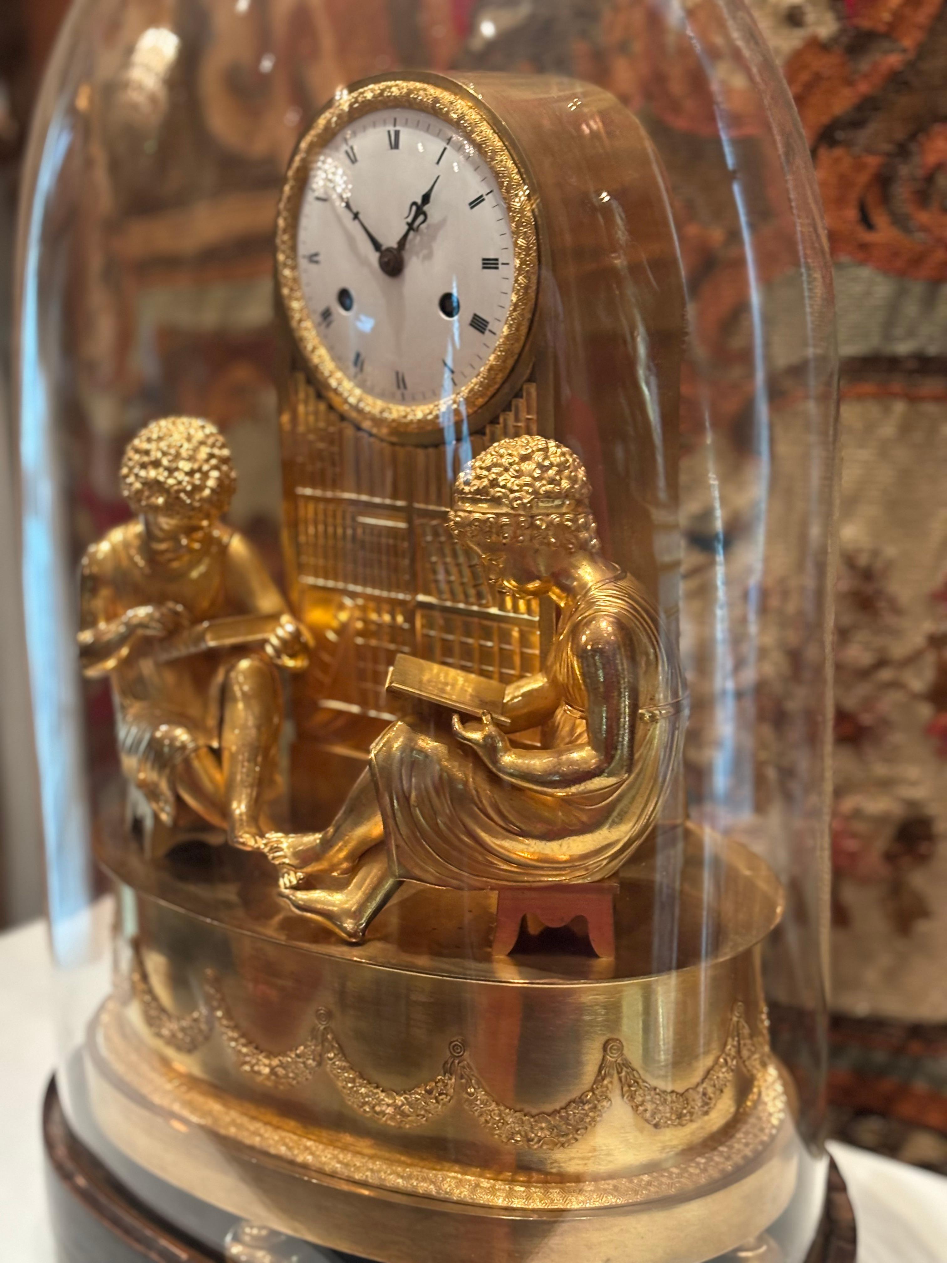 Allegorical French Empire Clock Referred to as 
