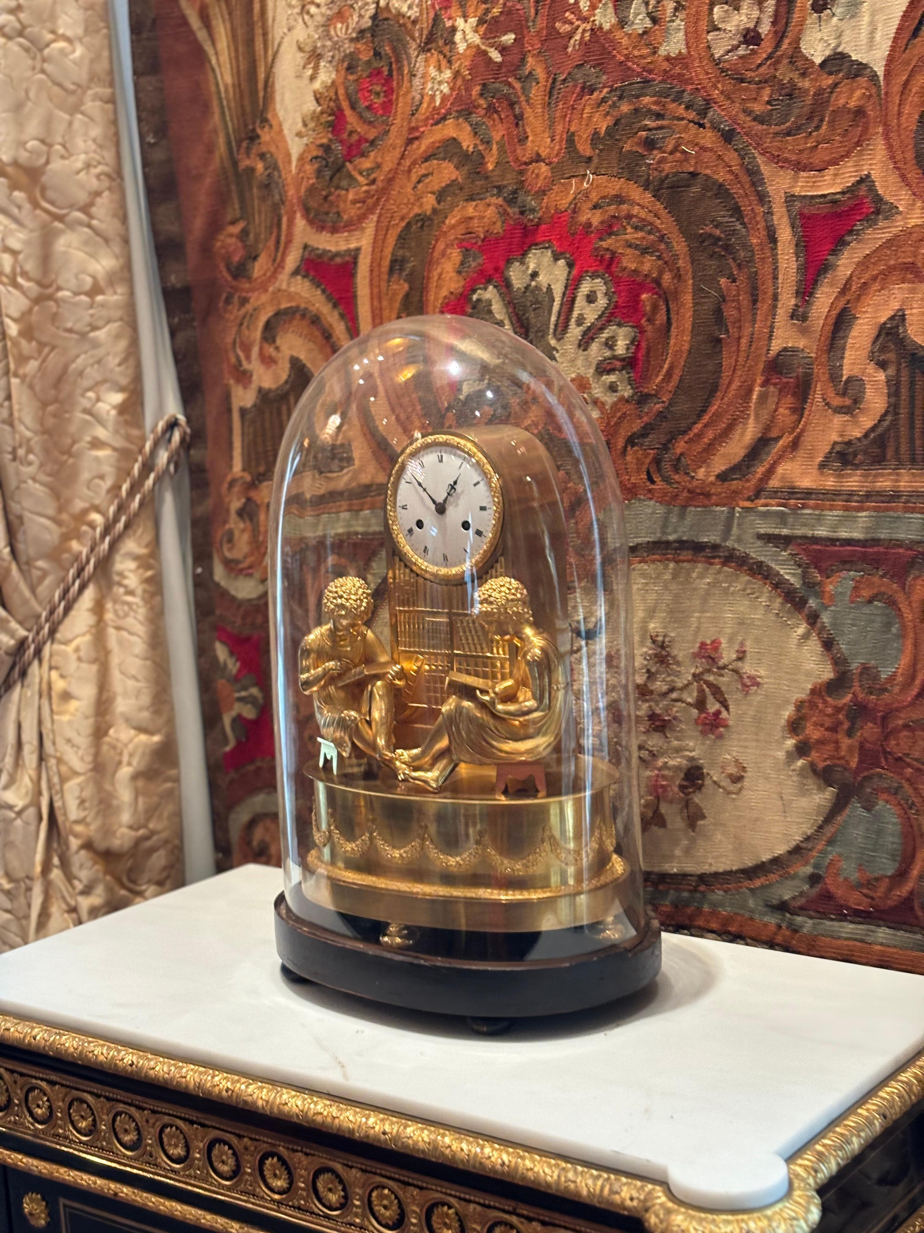 Allegorical French Empire Clock Referred to as 