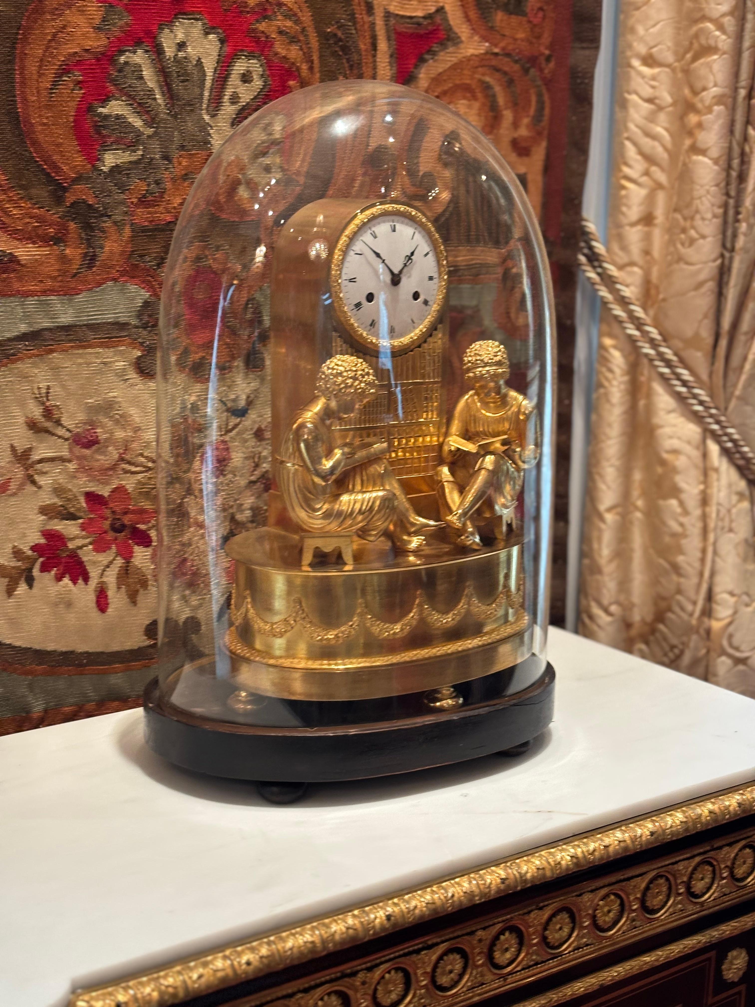 Allegorical French Empire Clock Referred to as 