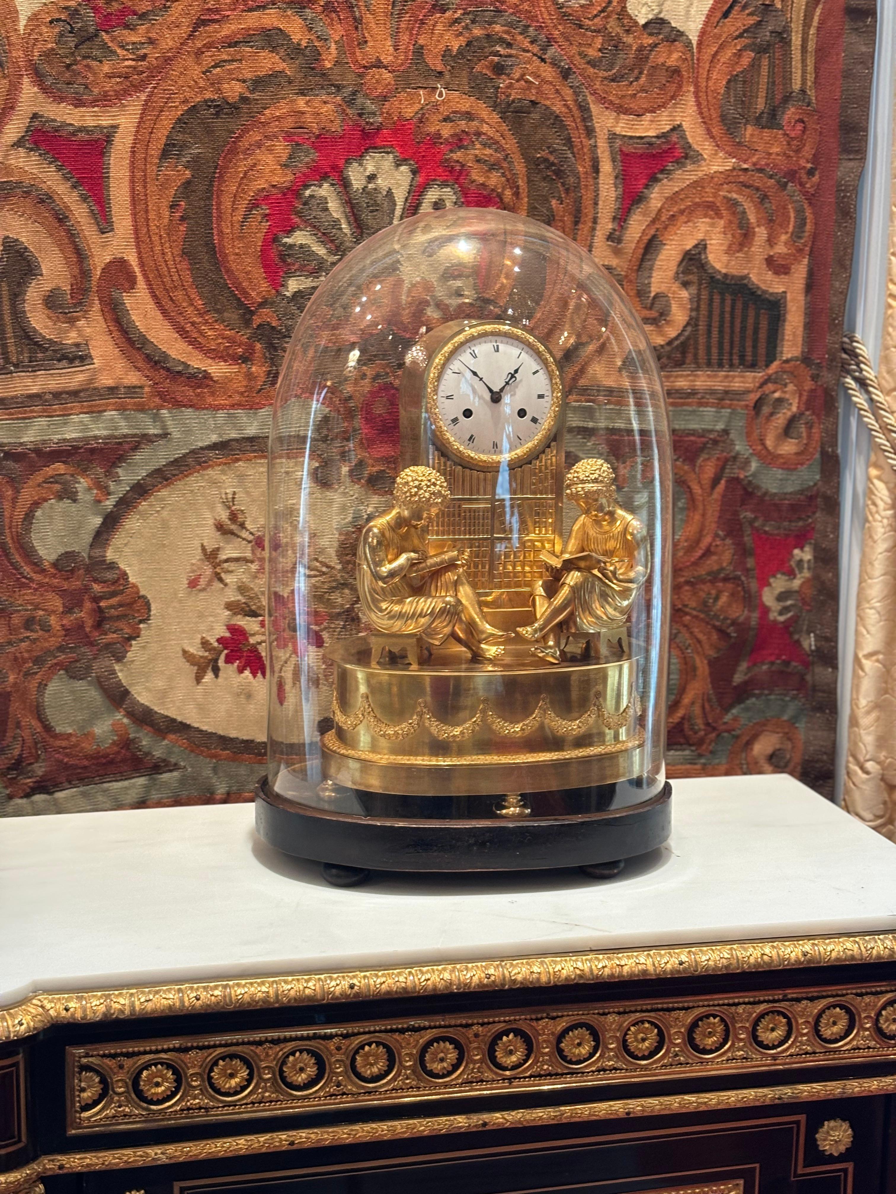 Allegorical French Empire Clock Referred to as 