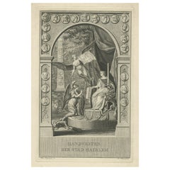 Frontespizio allegorico di Libertà e diritti di Haarlem, Paesi Bassi, 1751