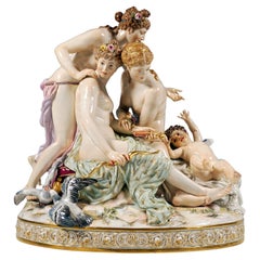 Allegorical Group 'The Disarming Of Cupid', E. Andresen, Meissen Germany, c 1890