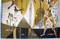 "Allégorie en Musique" Arazzo figurativo firmato "René Fumeron".