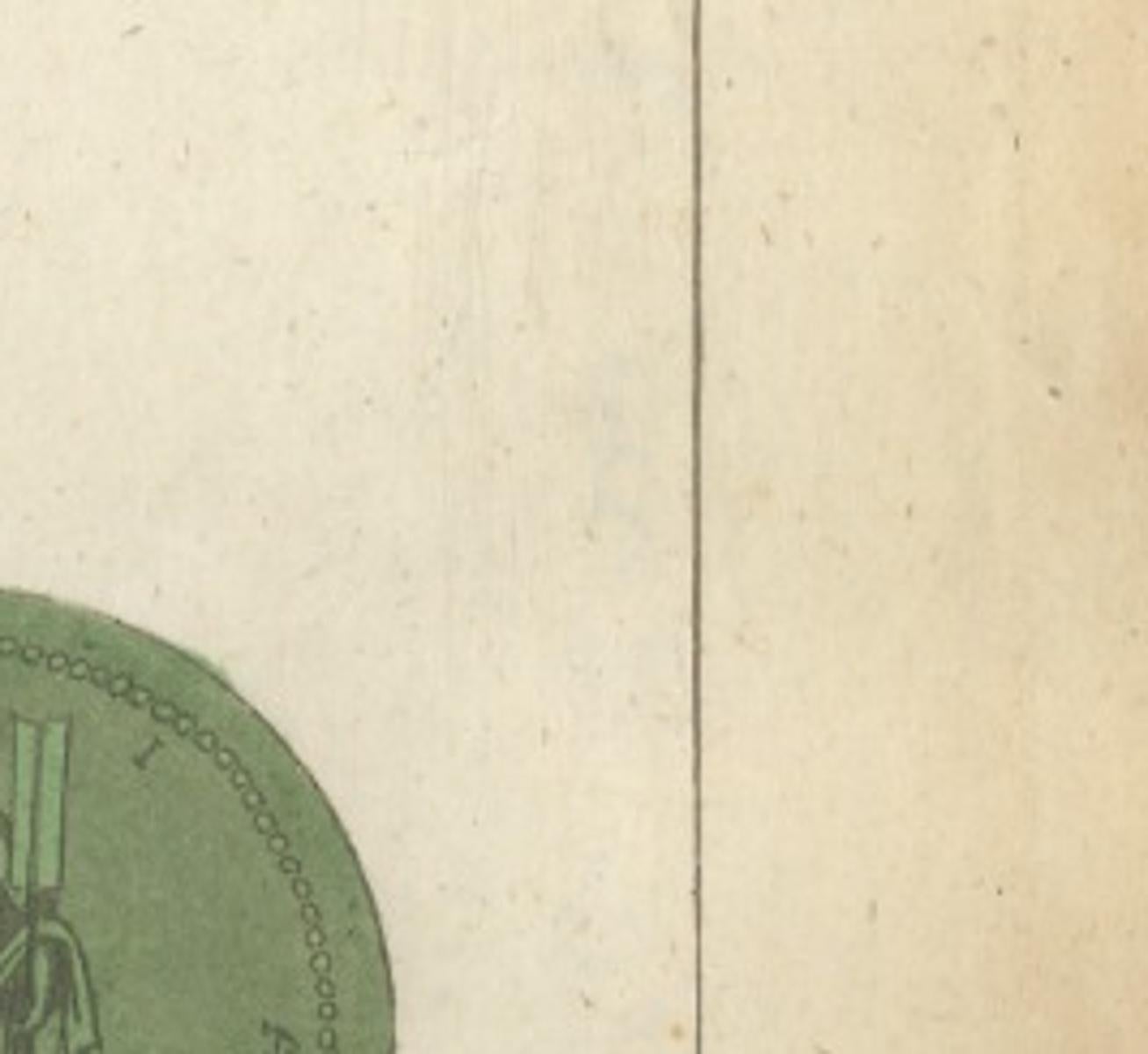Allegories of the Cities of Asia – Antique Hand-Colored Print, Ferrario, 1815