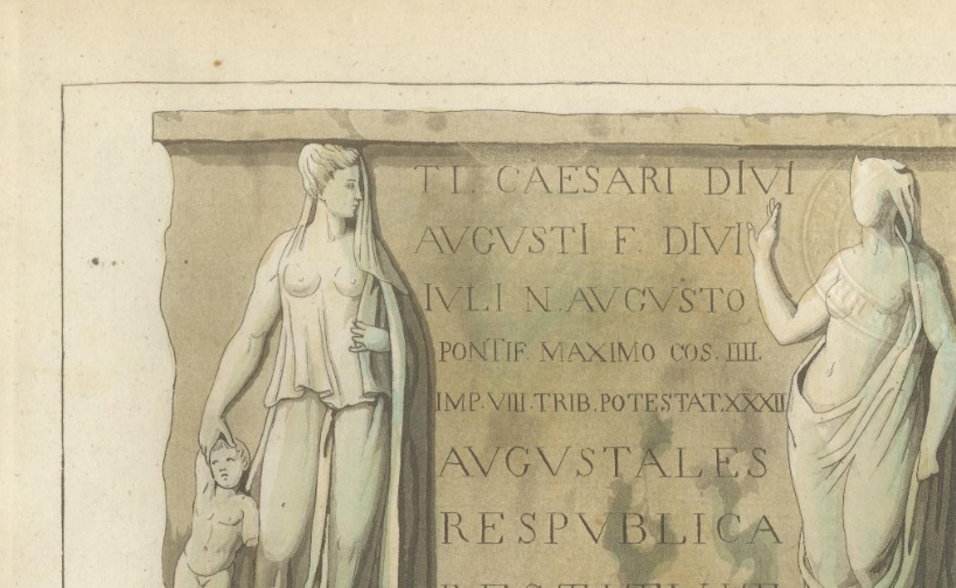 Allegories of the Cities of Asia – Antique Hand-Colored Print, Ferrario, 1815