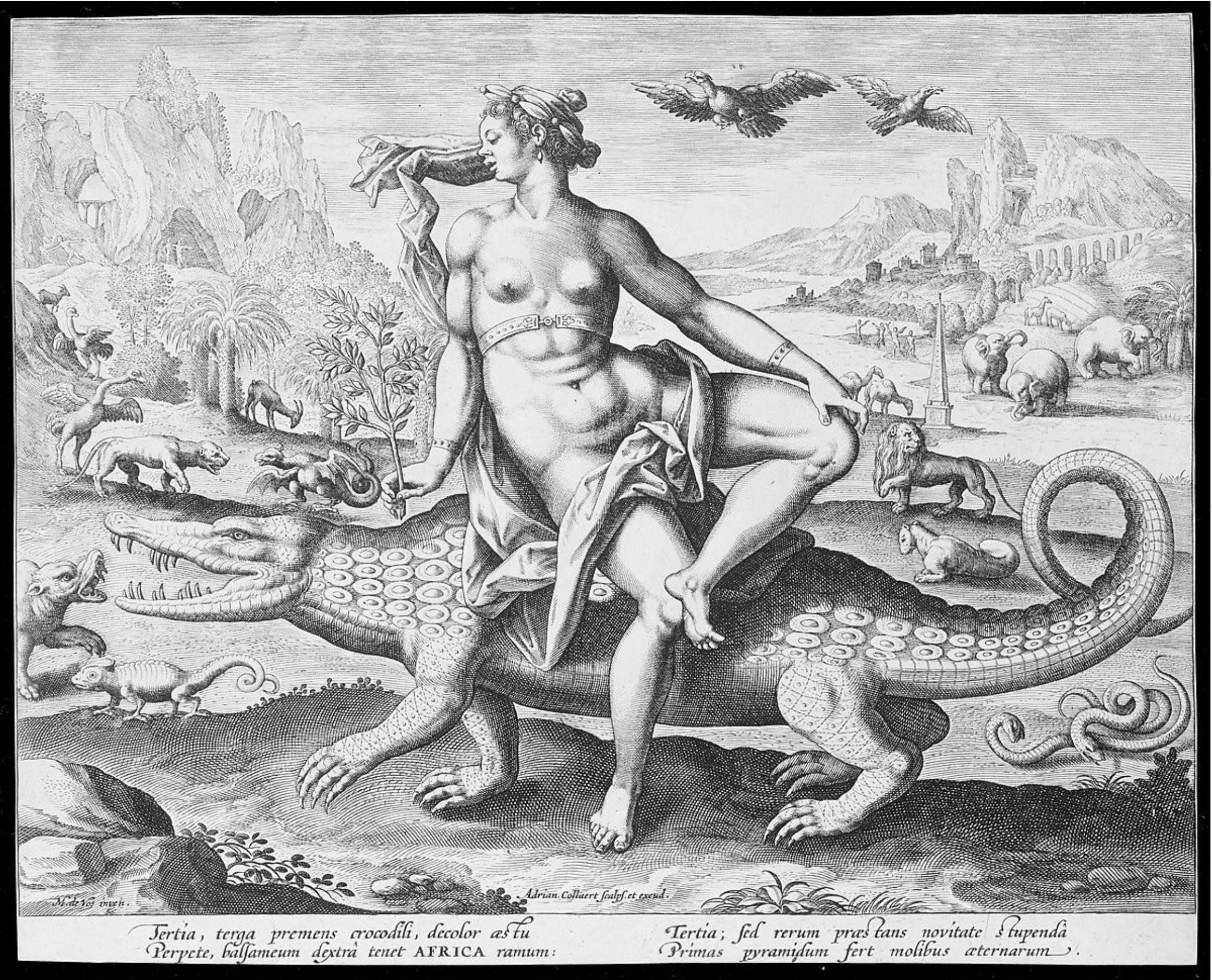 Dipinto Allegoria dell'Africa - XVI secolo in vendita