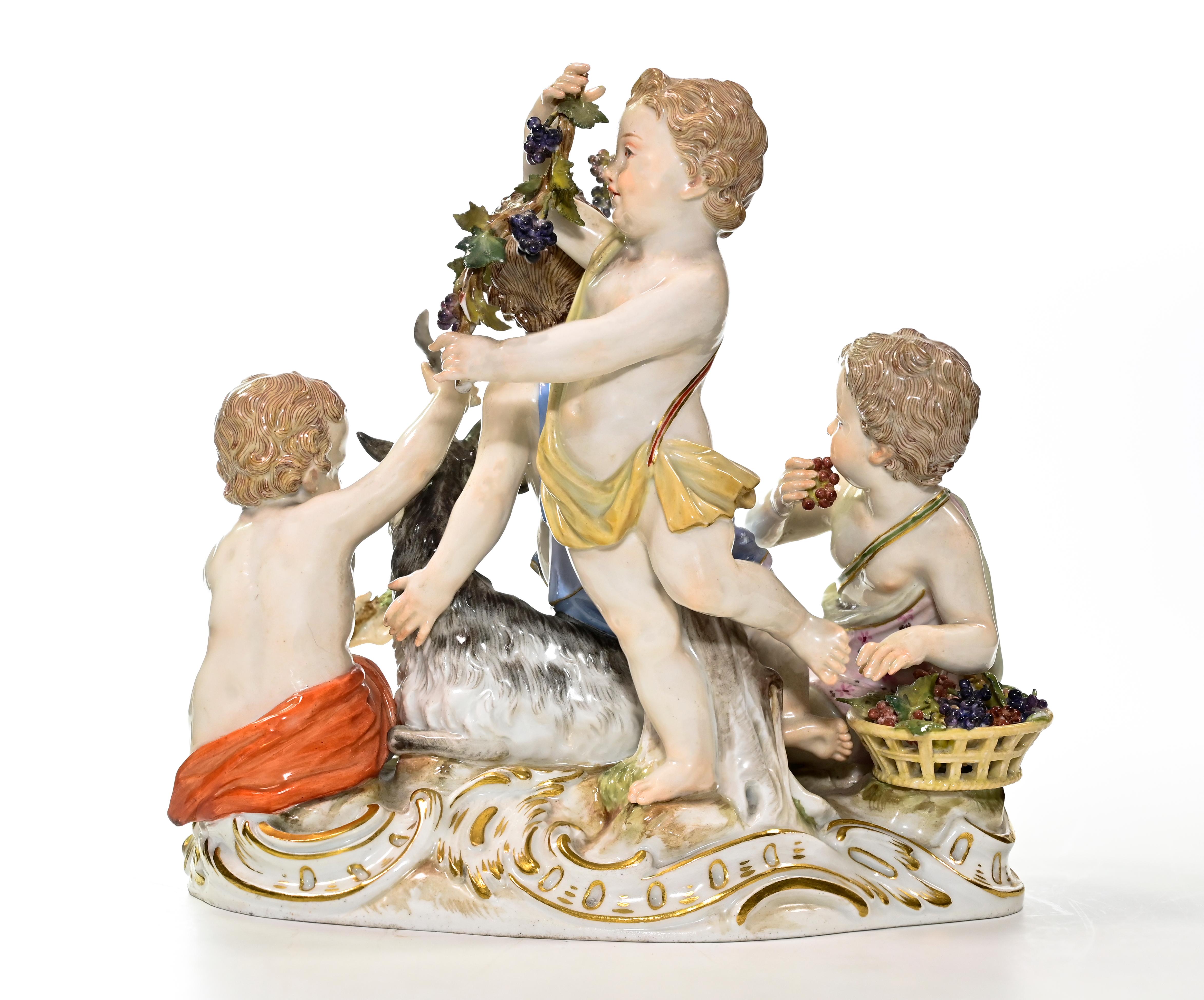 Tedesco Allegory of Autumn - Porcelain Set by Meissen in vendita