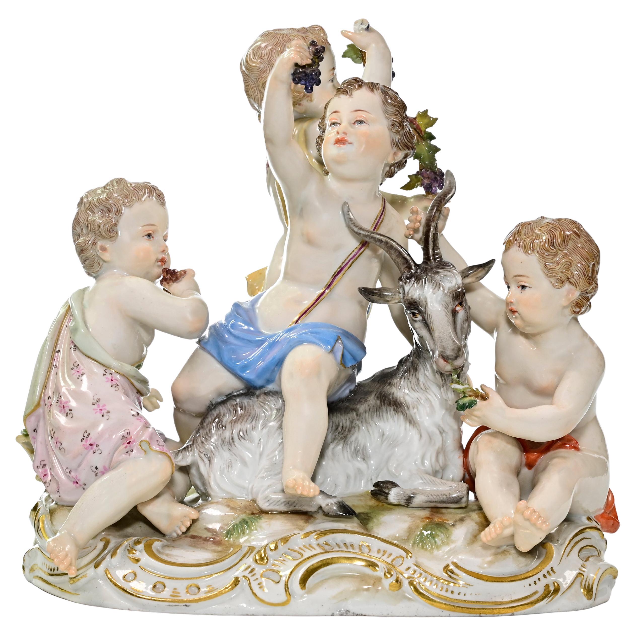 Allegory of Autumn - Porcelain Set by Meissen