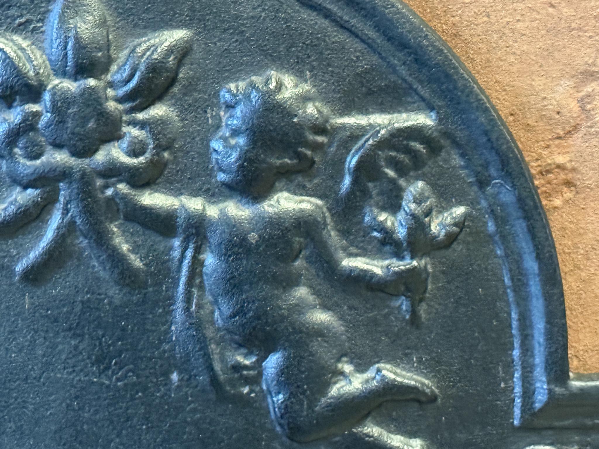 Allegory of Peace with Sower Fireback / Backsplash, 17-18th Century For Sale 3