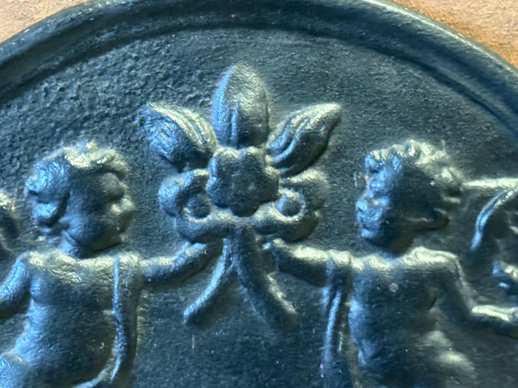 Allegory of Peace with Sower Fireback / Backsplash, 17-18th Century For Sale 4
