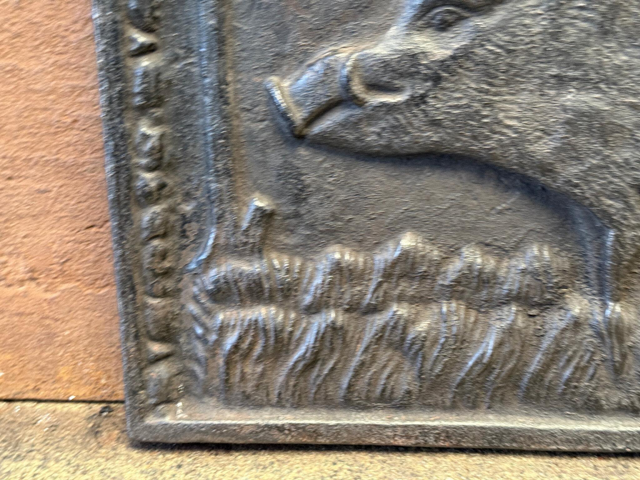 'Allegory of the Hunt' Fireback / Backsplash, Napoleon III Style, 20th Century For Sale 5