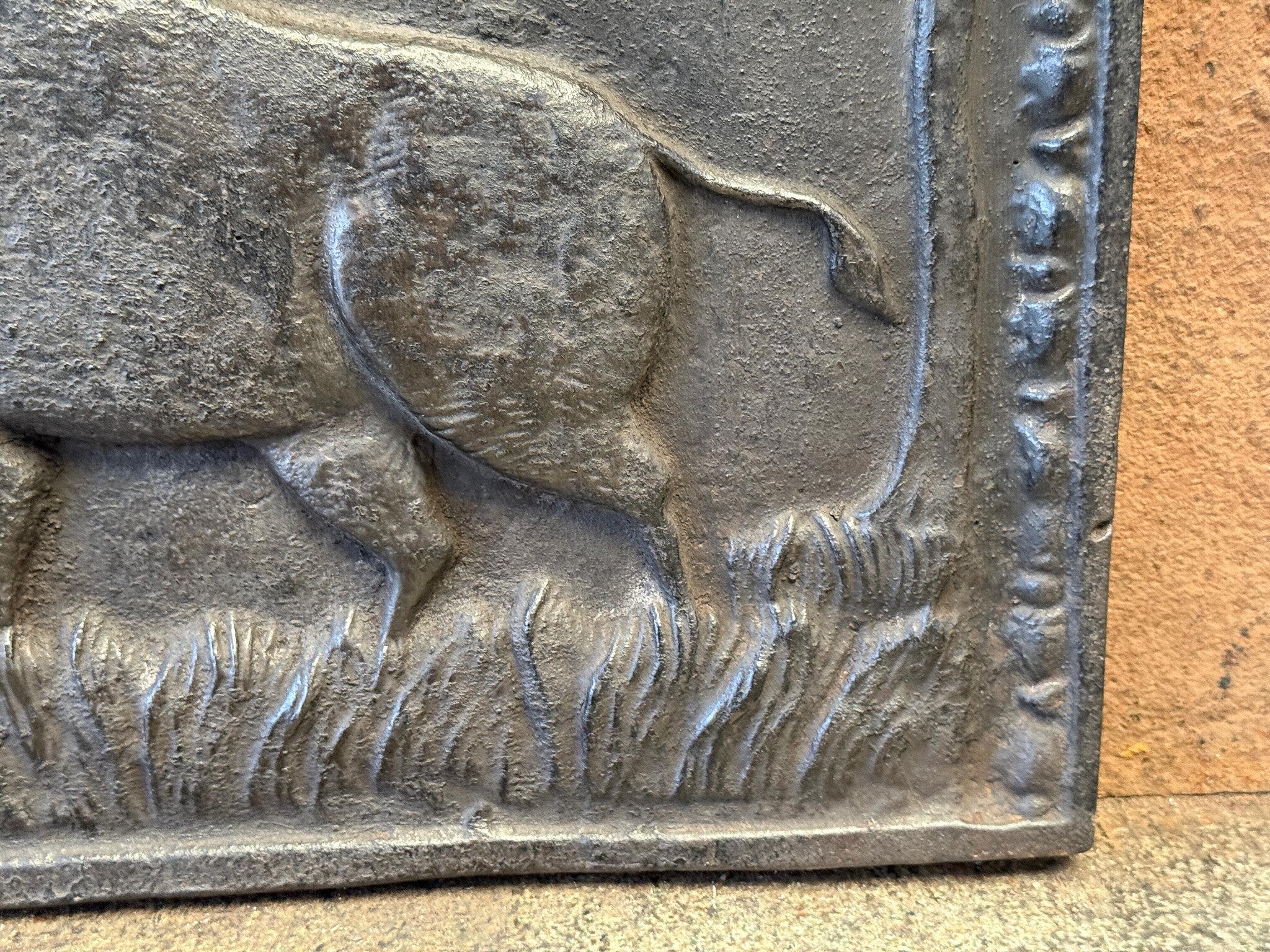 'Allegory of the Hunt' Fireback / Backsplash, Napoleon III Style, 20th Century For Sale 6