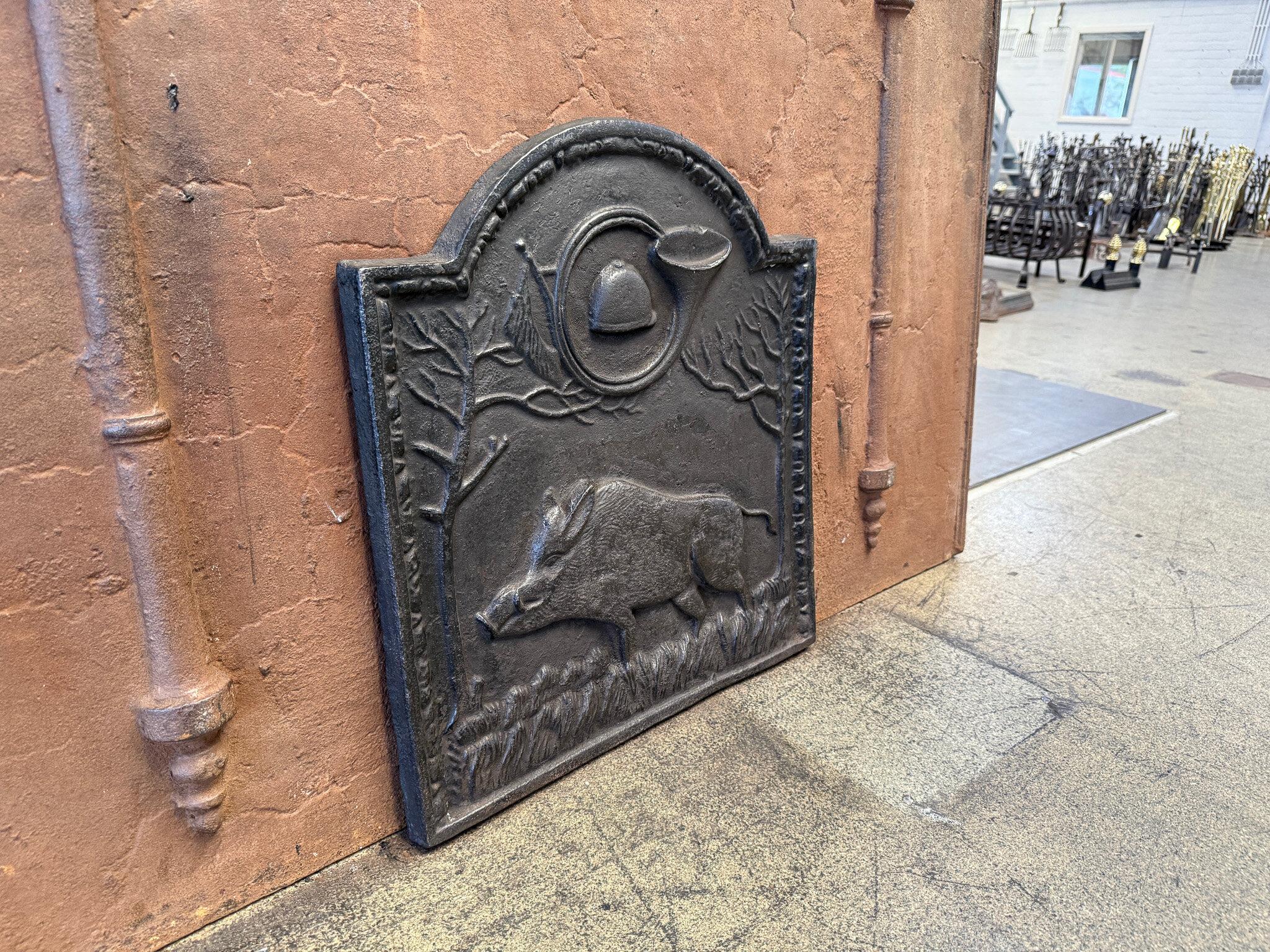 'Allegory of the Hunt' Fireback / Backsplash, Napoleon III Style, 20th Century For Sale 7