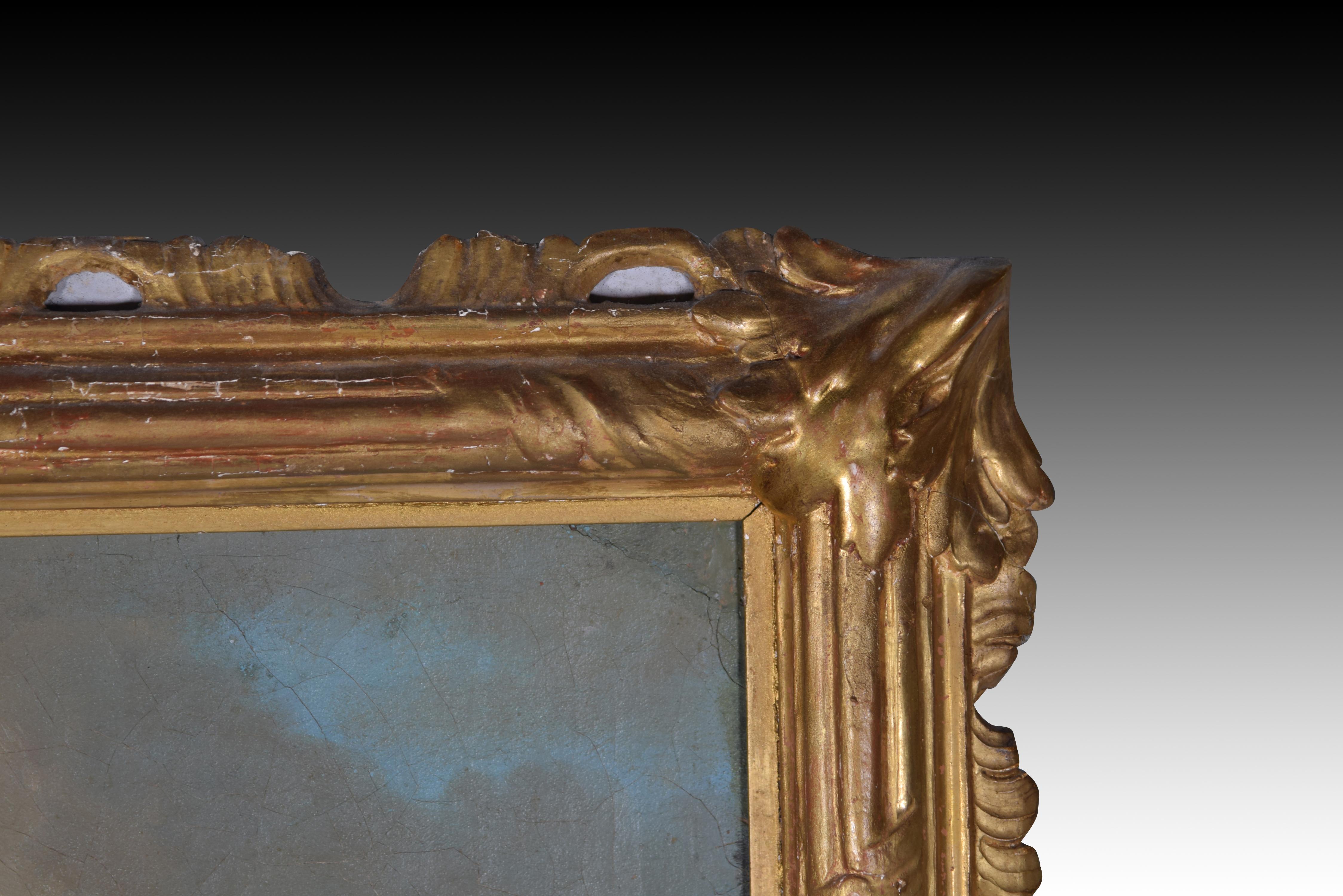 Alegoría de Venus con Cupidos. Óleo sobre lienzo. Entronizado por BOUCHER, François en venta 4