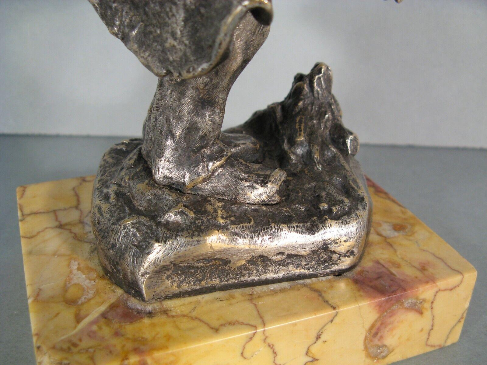 Allegorie der Winterbronze-Skulptur eines Vagabonds von Anonymous – 1Y218 3
