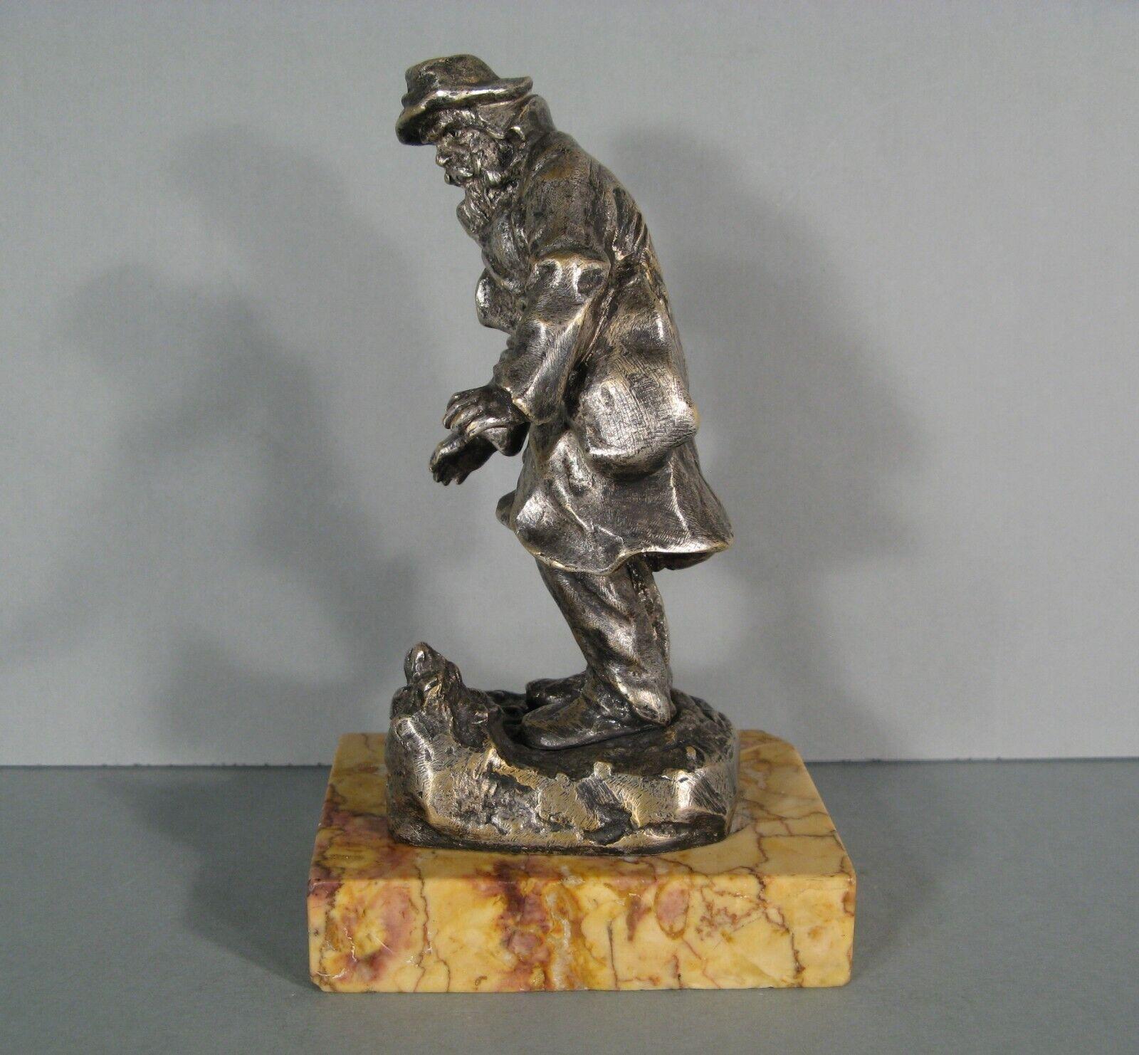 Allegorie der Winterbronze-Skulptur eines Vagabonds von Anonymous – 1Y218 2