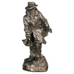 Allegory of Winter Bronze Sculpture of a Vagabond by Anonymous - 1Y218