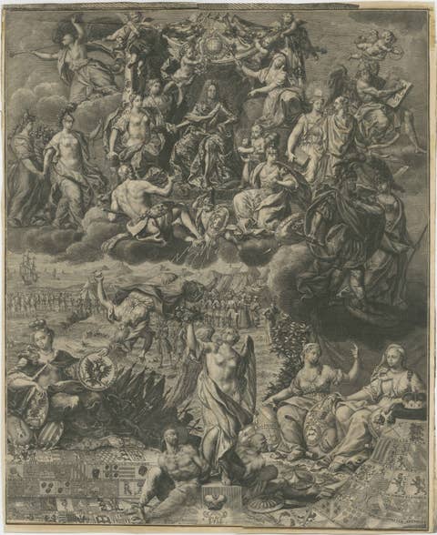 Allegory on the Reign of Habsburg Emperor Charles VI, Holy Roman Emperor, c.1720