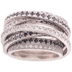 Allegra de GRISOGONO Anillo de Diamantes Negros Blanco y de Color Realzado