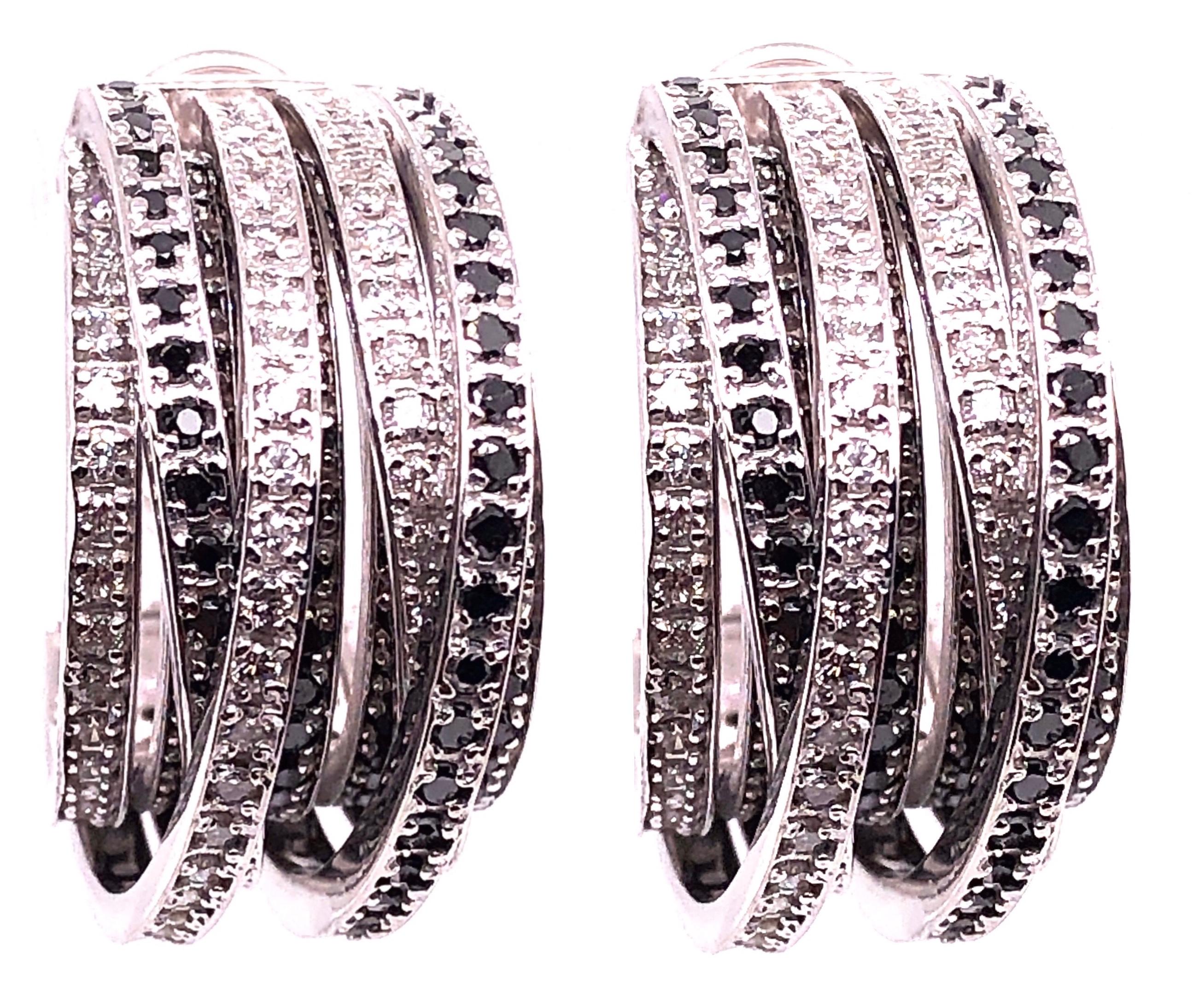 Bracelet jonc de style Allegra de Grisogono en or 14 carats avec diamants blancs et noirs de couleur en vente 13
