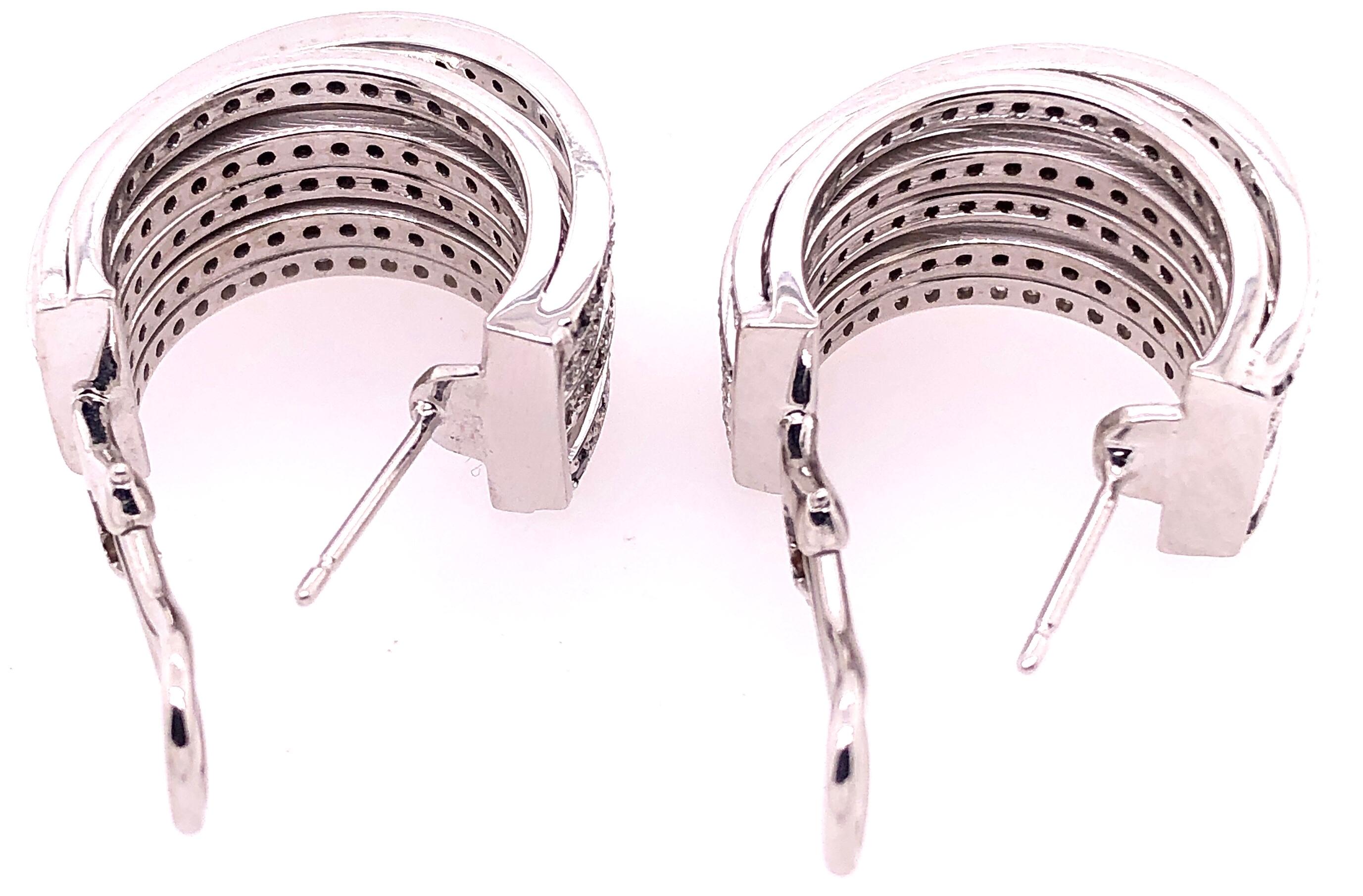 Women's or Men's Allegra de Grisogono Style White and Colored Enhanced Black Diamond Earrings For Sale