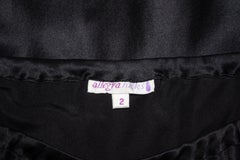 Allegra Hicks Black Silk Skirt with Wonderful Embroidery