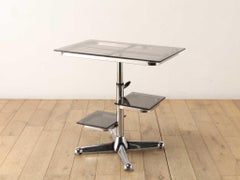 Allegri Arredamenti Chrome Trolley Side Table 1970's