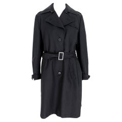 Allegri Schwarzer klassischer Trenchcoat