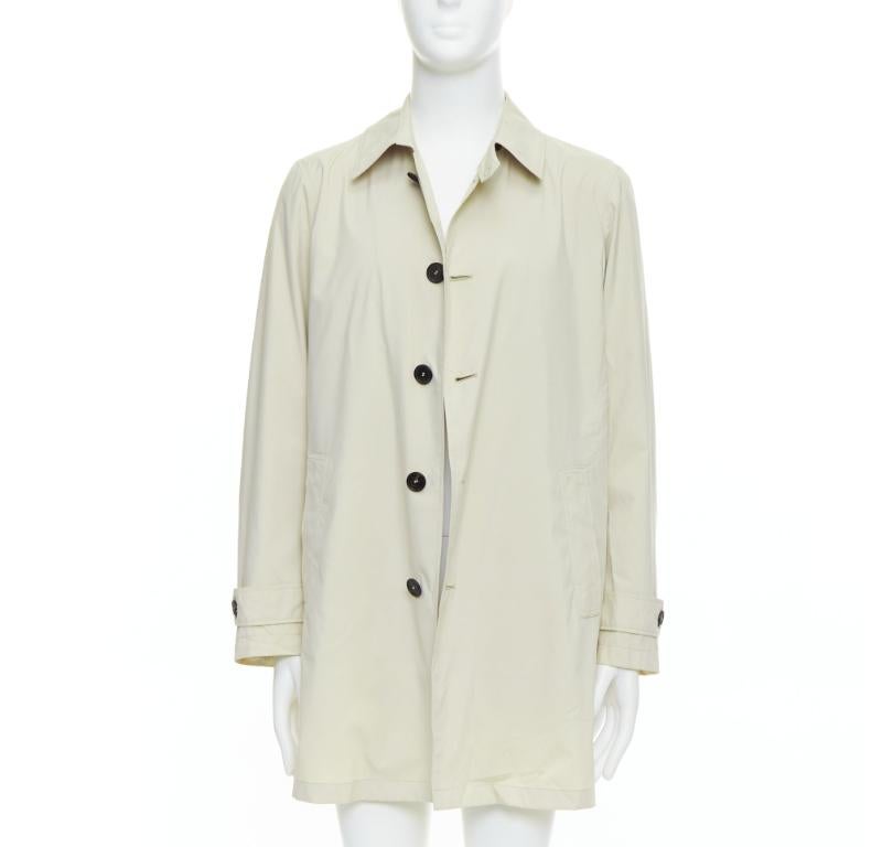 Beige ALLEGRI City Nylon beige packable superlight black buttons coat IT48 M For Sale