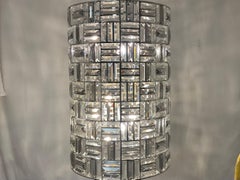 Large Modern Lead Crystal Chandelier by Allegri Modelle, Drum Design