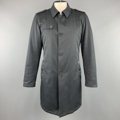ALLEGRI Navy Nylon Belted Removable Liner Belted Trenchcoat