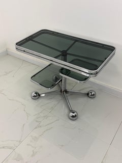 "Allegri Parma" coffee table with wheels, 1970s