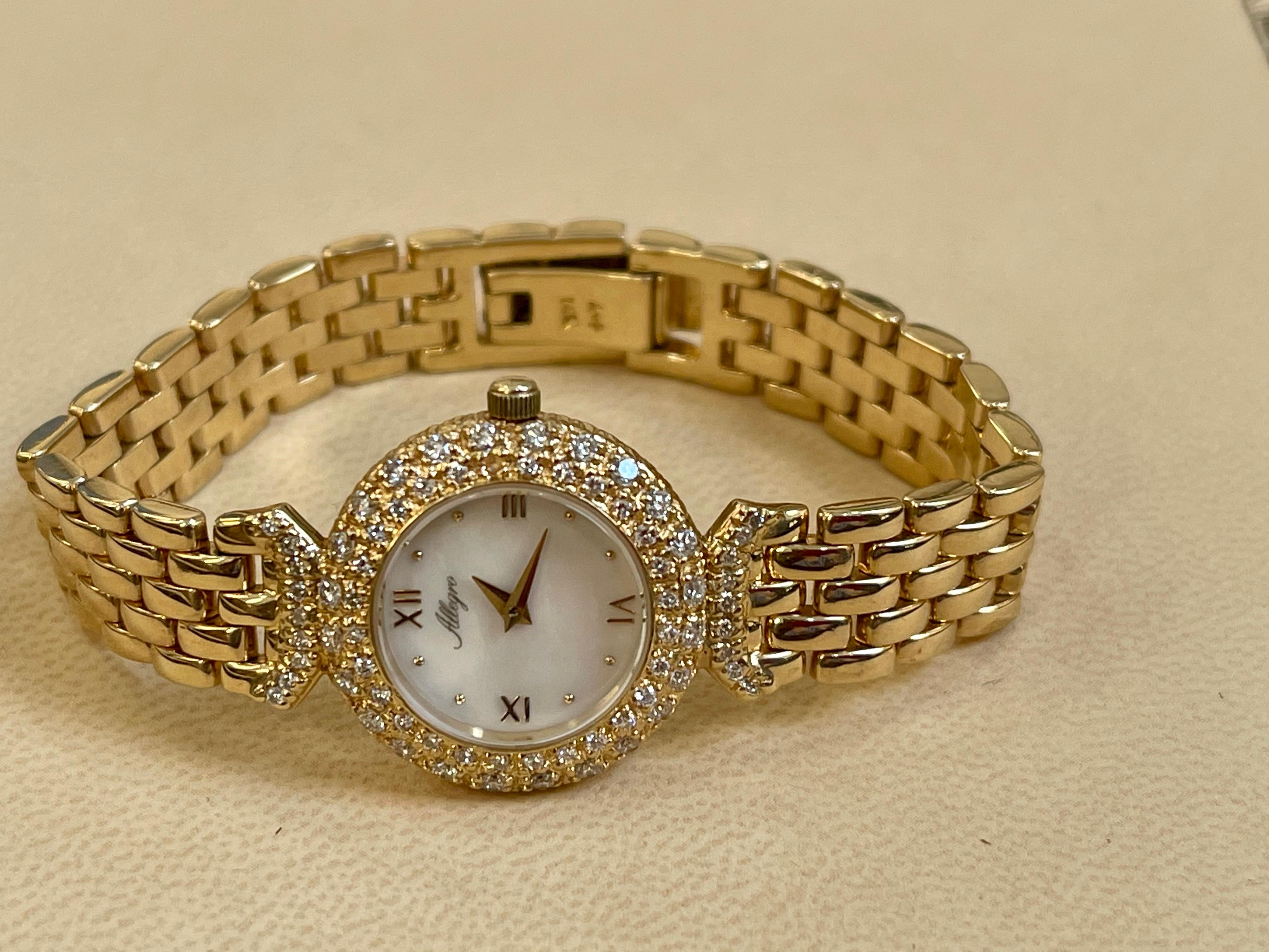 allegro mother of pearl and diamond