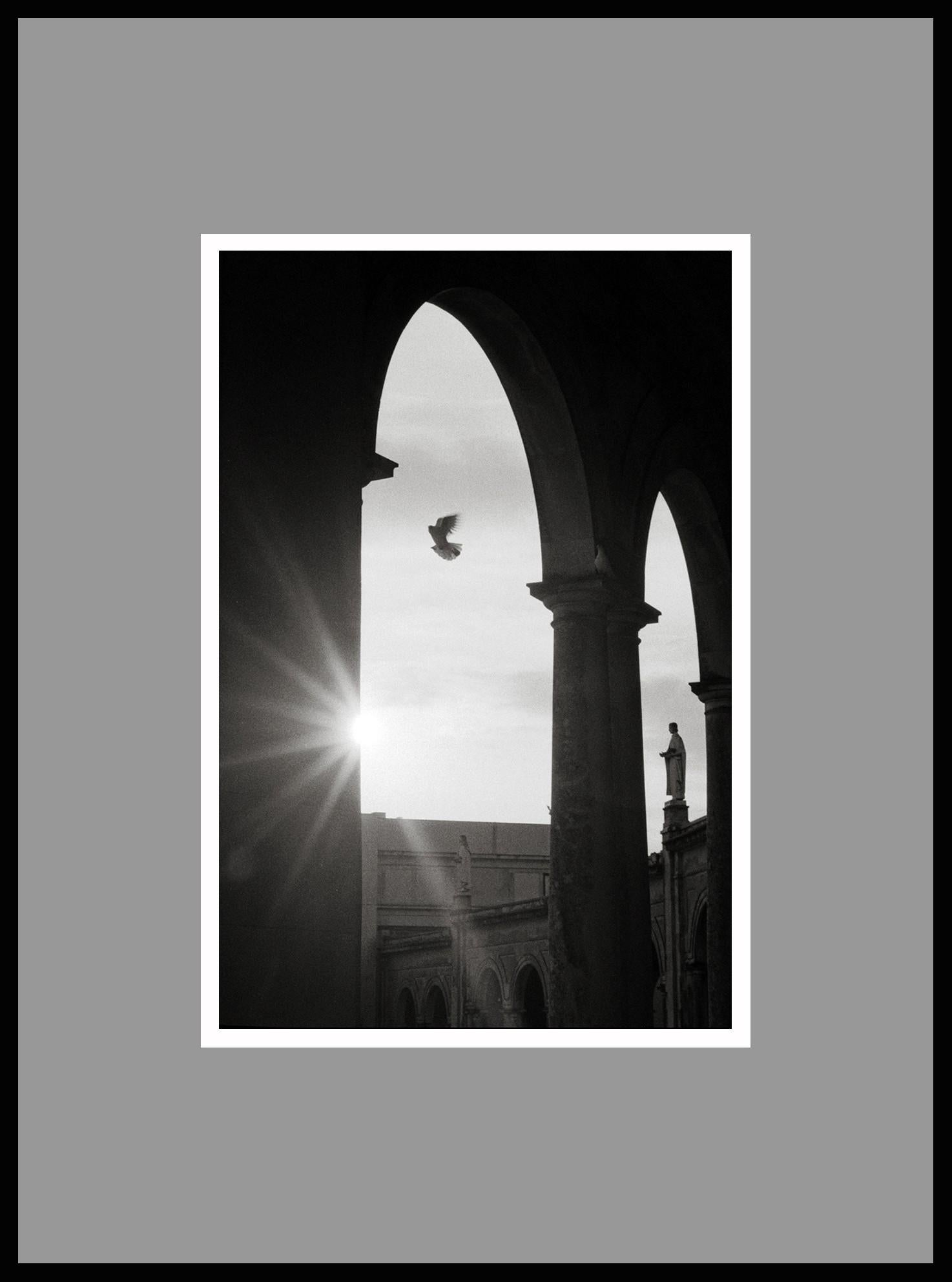 Street Photography /2001. Sanctuary of Fátima, Portugal / Analog camera photo / B&W 35 mm film. 400 iso / Gelatin Silver Print
Signed, titled, negative date and print date on verso.

Ana Maria Cortesão is visual artist. She had a formal education in