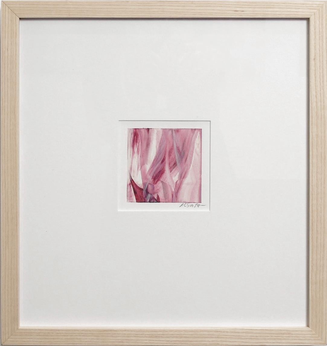 Allen C. Smith Abstract Painting - Pink Veil