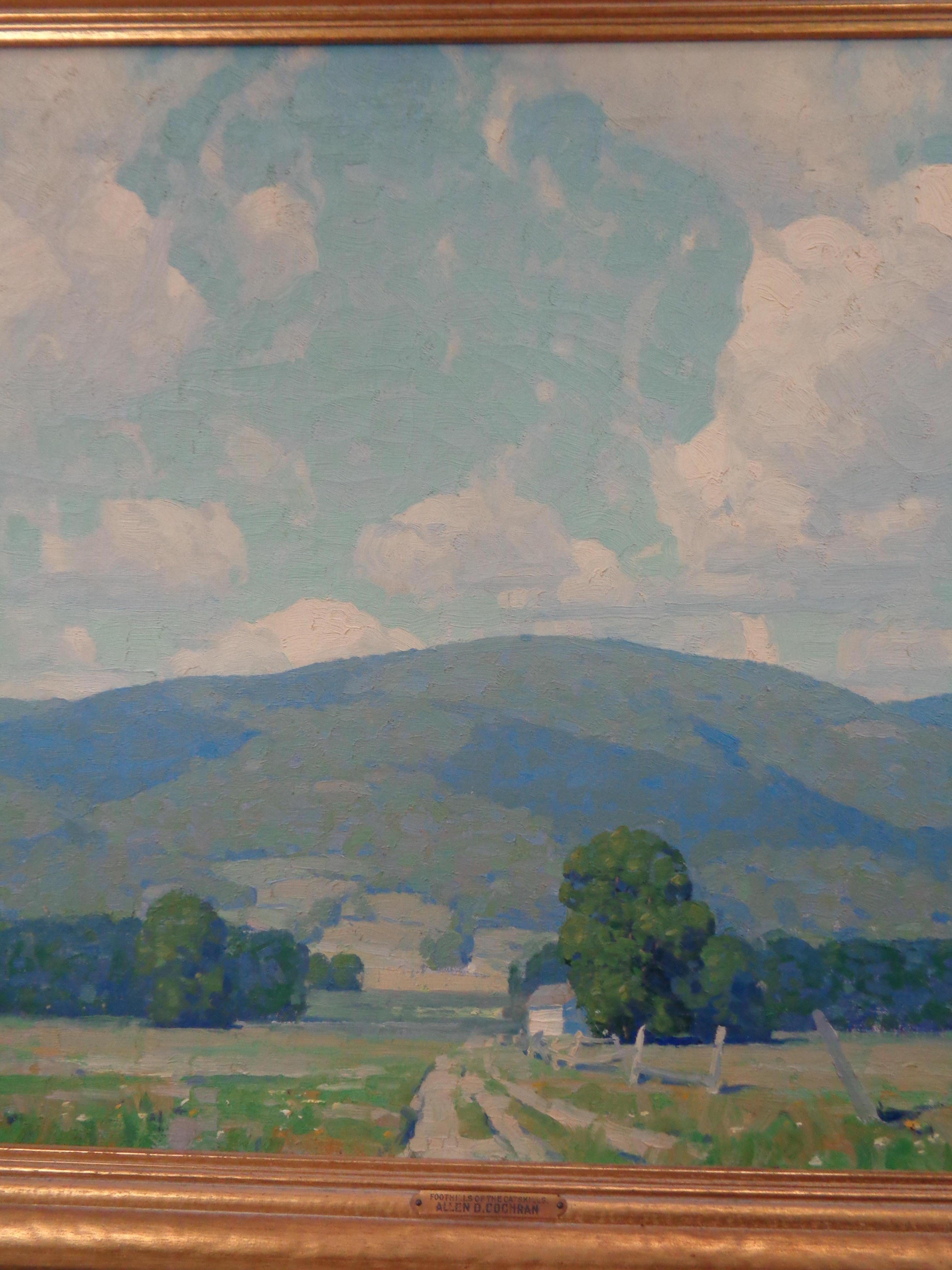 Artista impresionista estadounidense Allen Dean Cochran Pintura al óleo Catskills de verano en venta 2