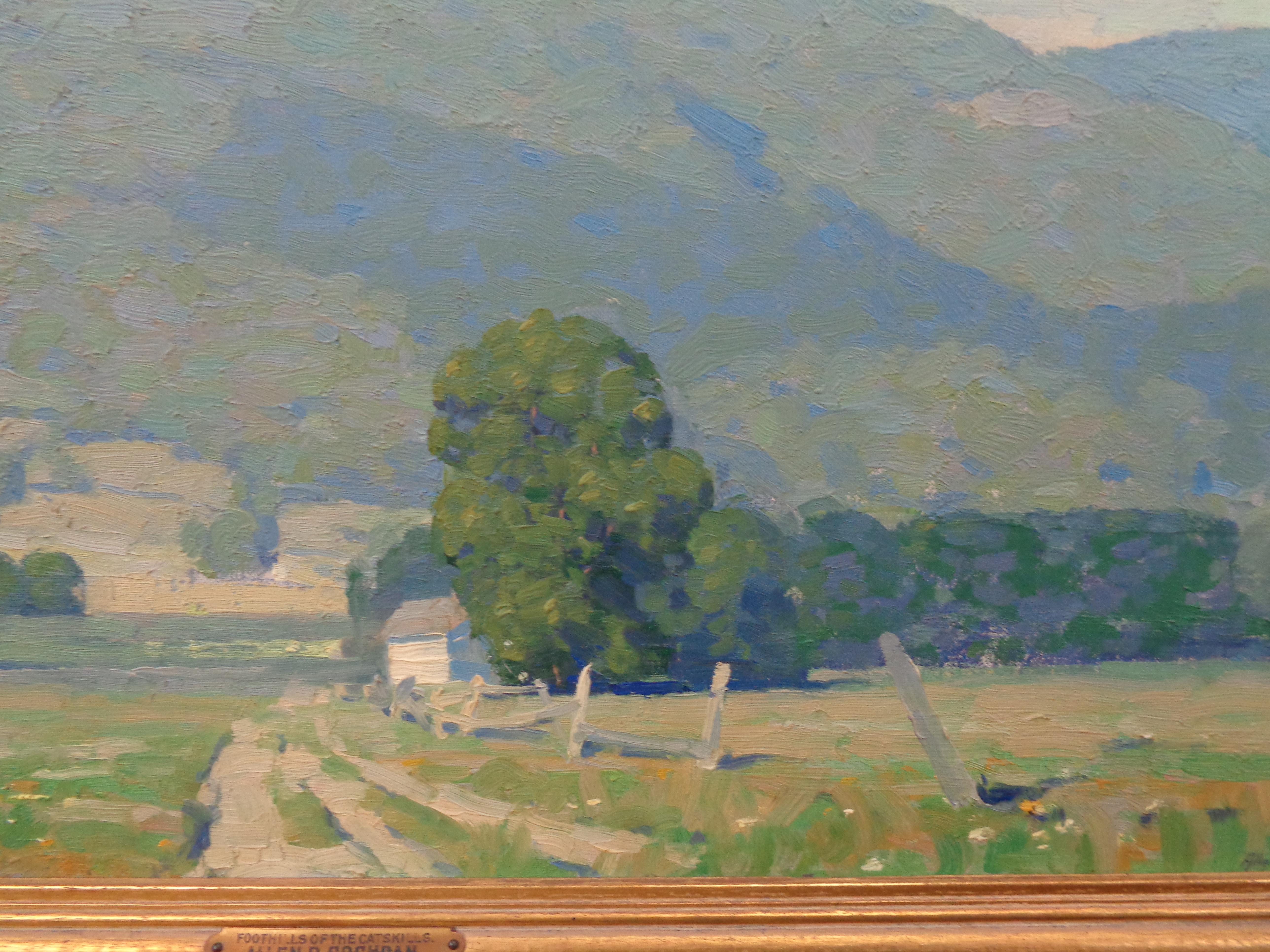  American Impressionist Artist Allen Dean Cochran Oil Painting Summer Catskills  For Sale 5