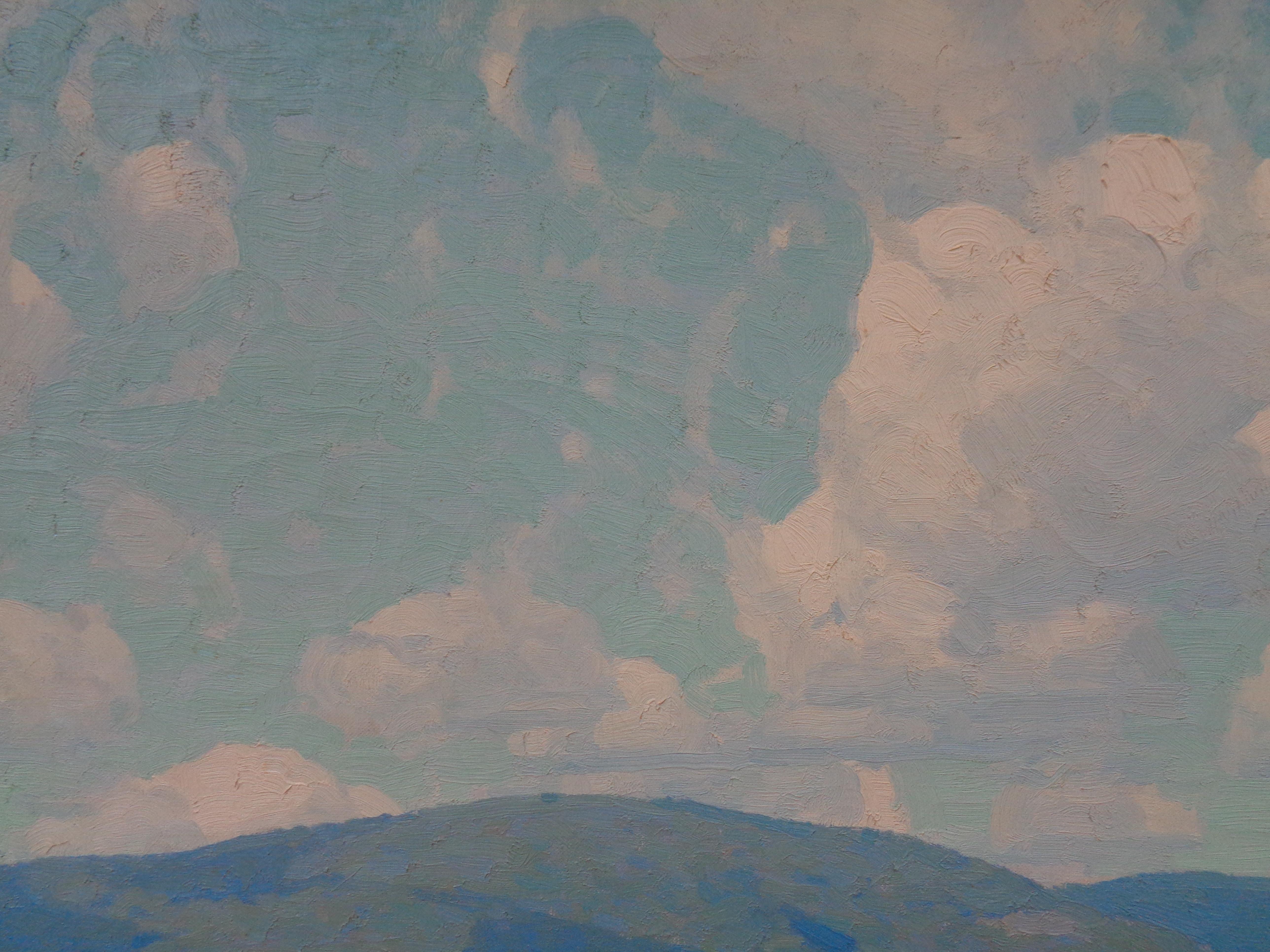 Artista impresionista estadounidense Allen Dean Cochran Pintura al óleo Catskills de verano en venta 7