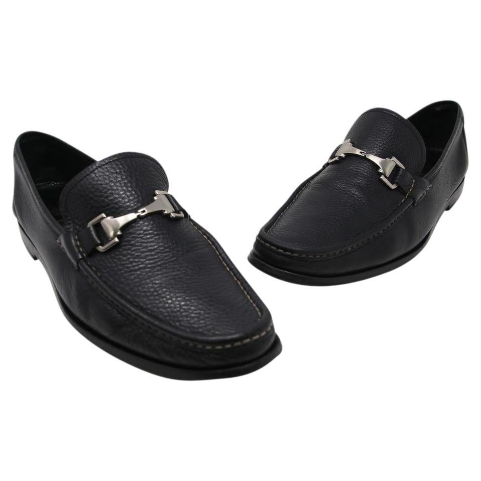 Allen Edmonds Black Firenze Leather Loafers MX2001 Shoes For Sale