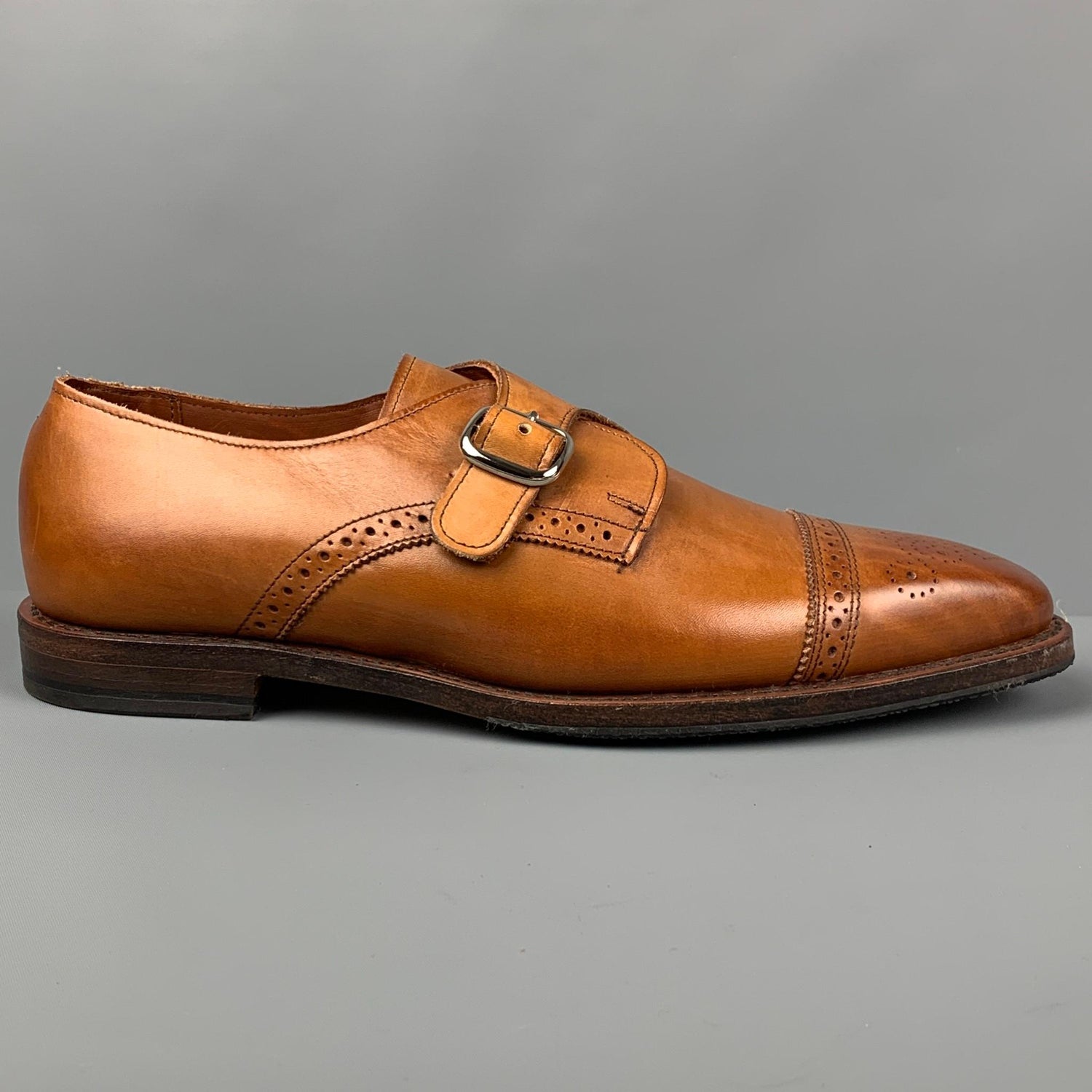 ALLEN EDMONDS Byron Size 15 Brown Leather Cap Toe Lace Up Shoes For Sale at  1stDibs | allen edmonds byron cap toe