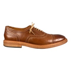 ALLEN EDMONDS Taglia 10 Scarpe in pelle marrone traforata con punta a cappuccio Up&Up