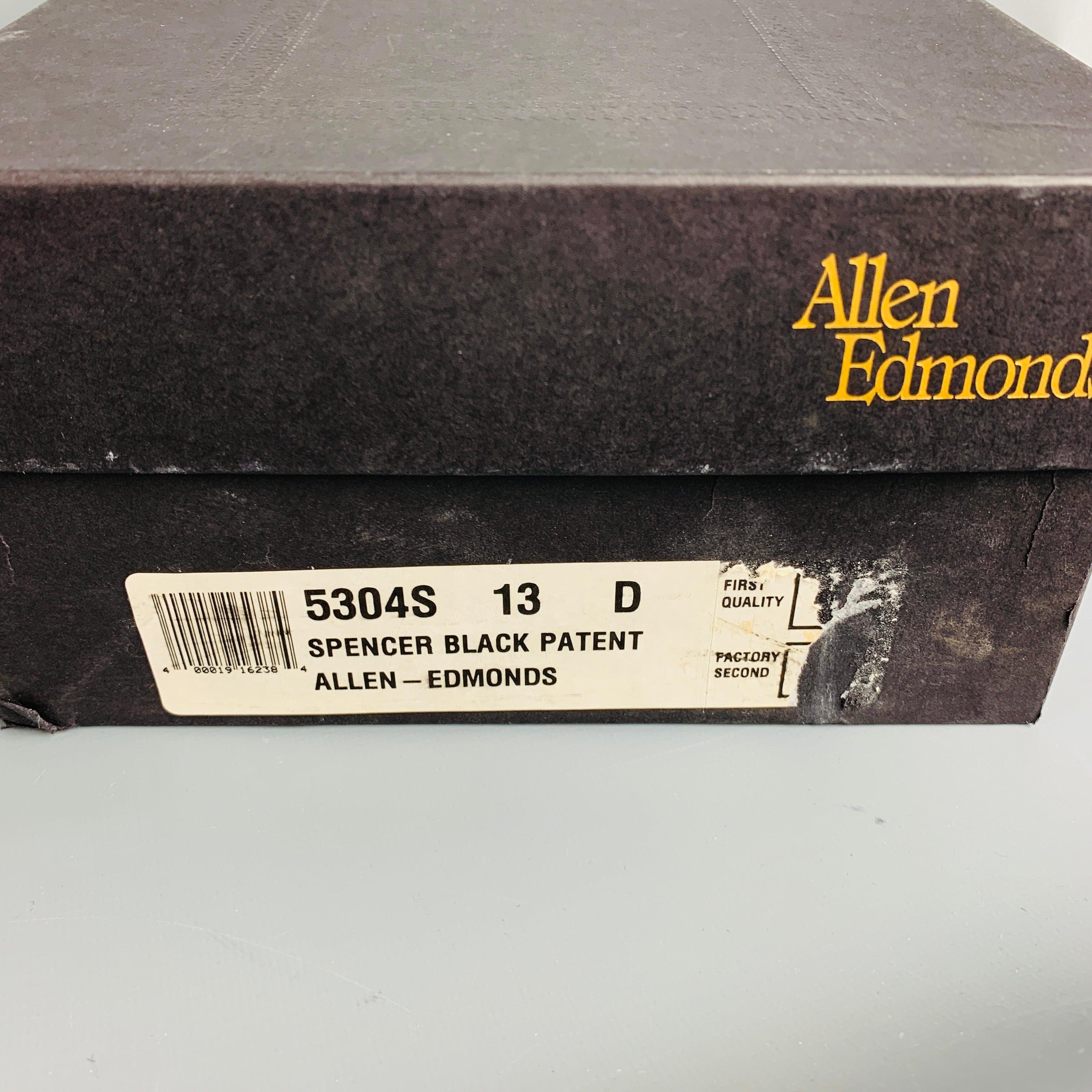 ALLEN EDMONDS Size 13 Black Patent Leather Lace-Up Shoes For Sale 7