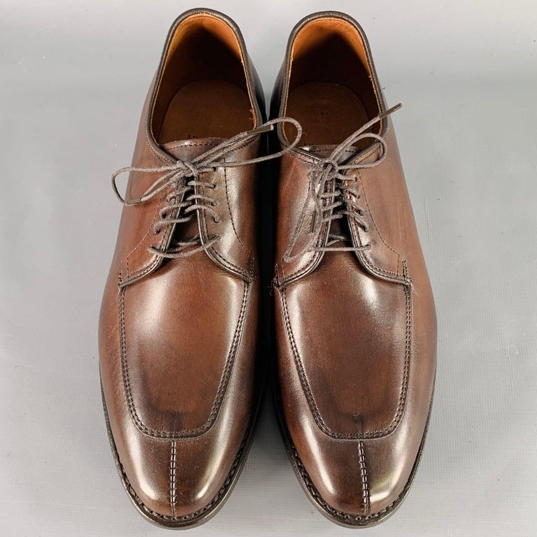 ALLEN EDMONDS Size 7 Delray Brown Leather Split Toe Derby  display picture 3