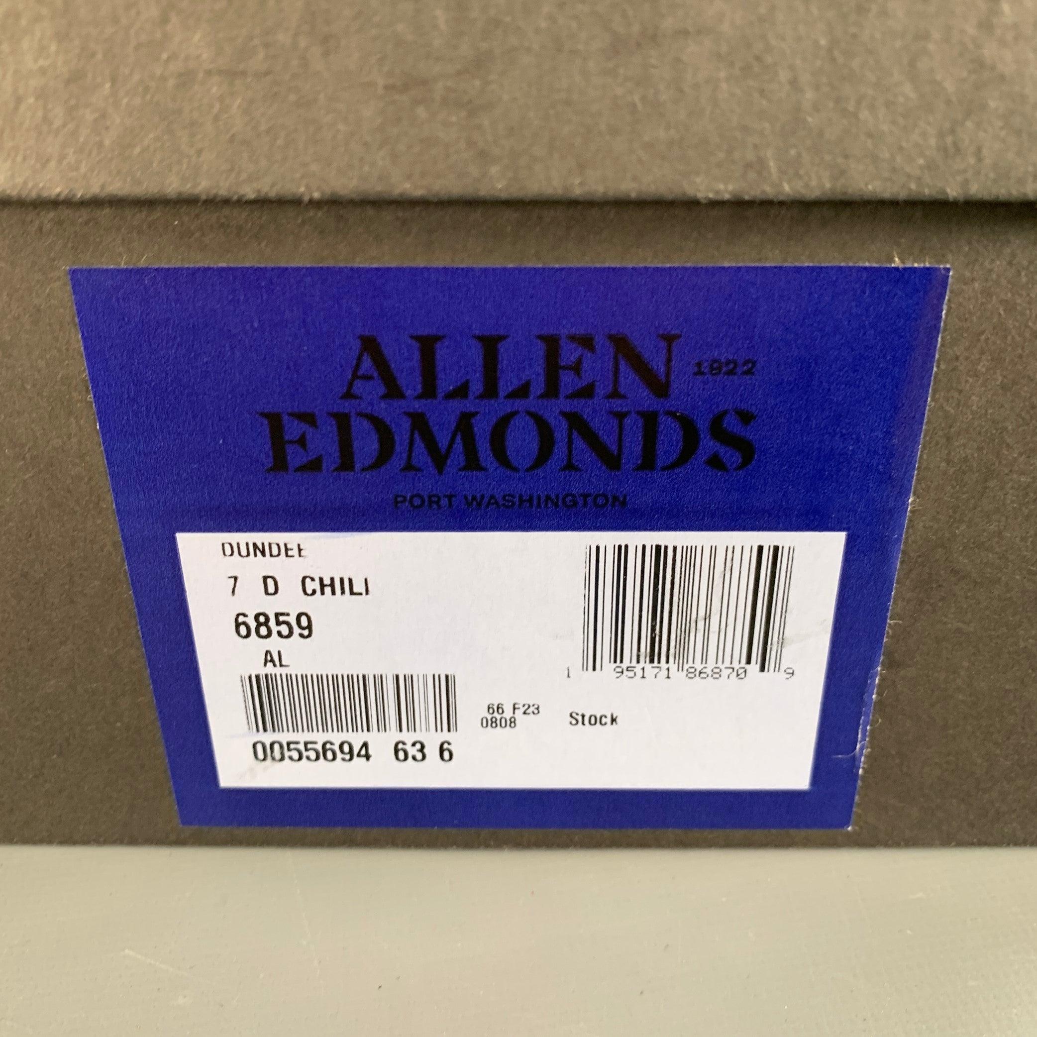ALLEN EDMONDS Botines Chukka de piel marrón Dundee talla 7 en venta 5