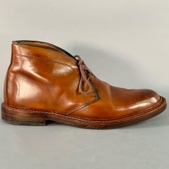 ALLEN EDMONDS Größe 7 Dundee Braun Leder Chukka Stiefelette
